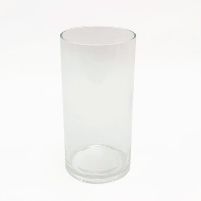 Glass Vase Round Straight Sides 20cm