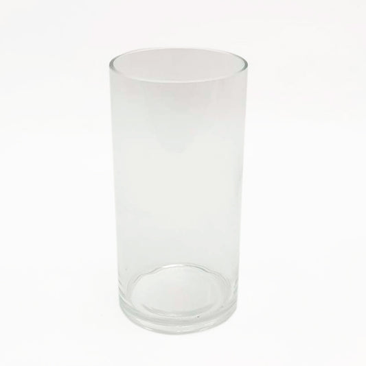 Glass Vase Round Straight Sides 20cm